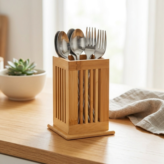 Wooden Spoon Holder